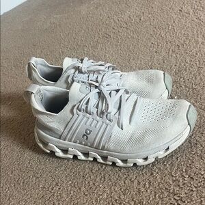 On Cloud White Athletic Sneakers